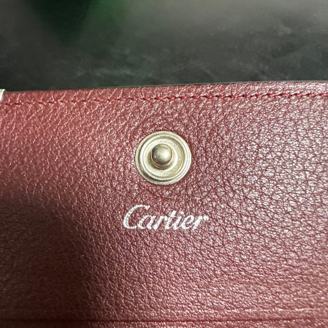 Cartier カルティエ ロゴエンボスレザーケース