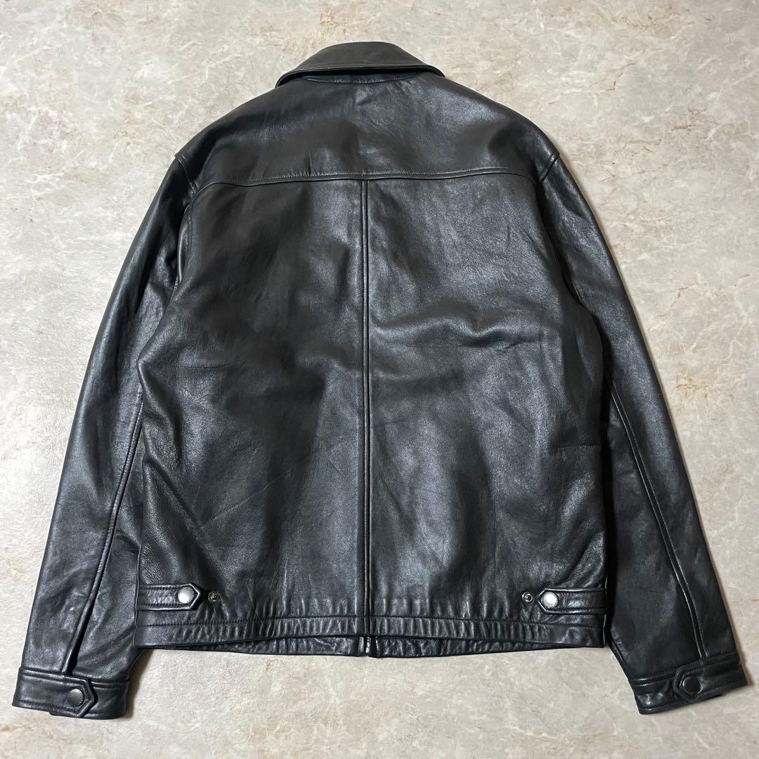 COACH コーチ 本革 リアルレザー シングル ライダースジャケット 黒 S
