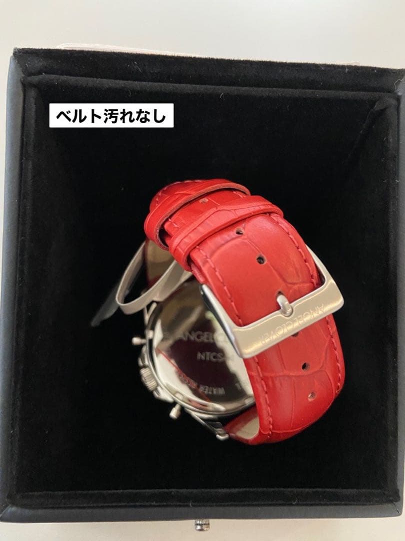 【新品・未使用】ANGEL CLOVER NTCS44 ソーラー　腕時計 赤