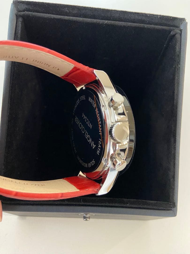 【新品・未使用】ANGEL CLOVER NTCS44 ソーラー　腕時計 赤