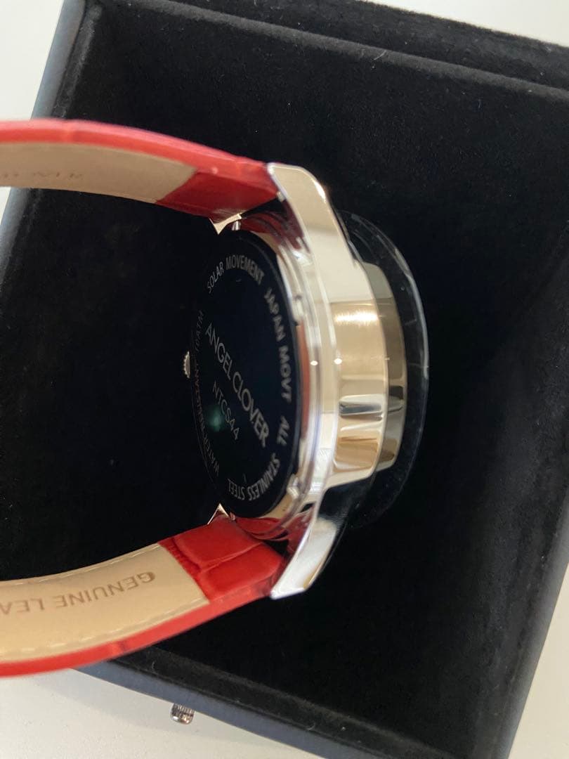 【新品・未使用】ANGEL CLOVER NTCS44 ソーラー　腕時計 赤