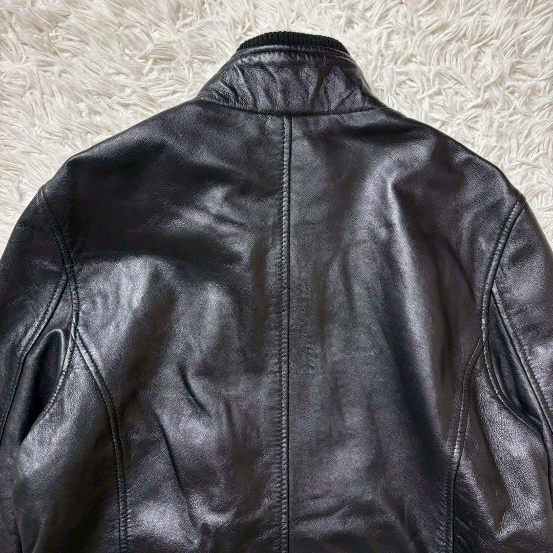 【極美品】LIUGOO シープスキン レザージャケット　L ブラック