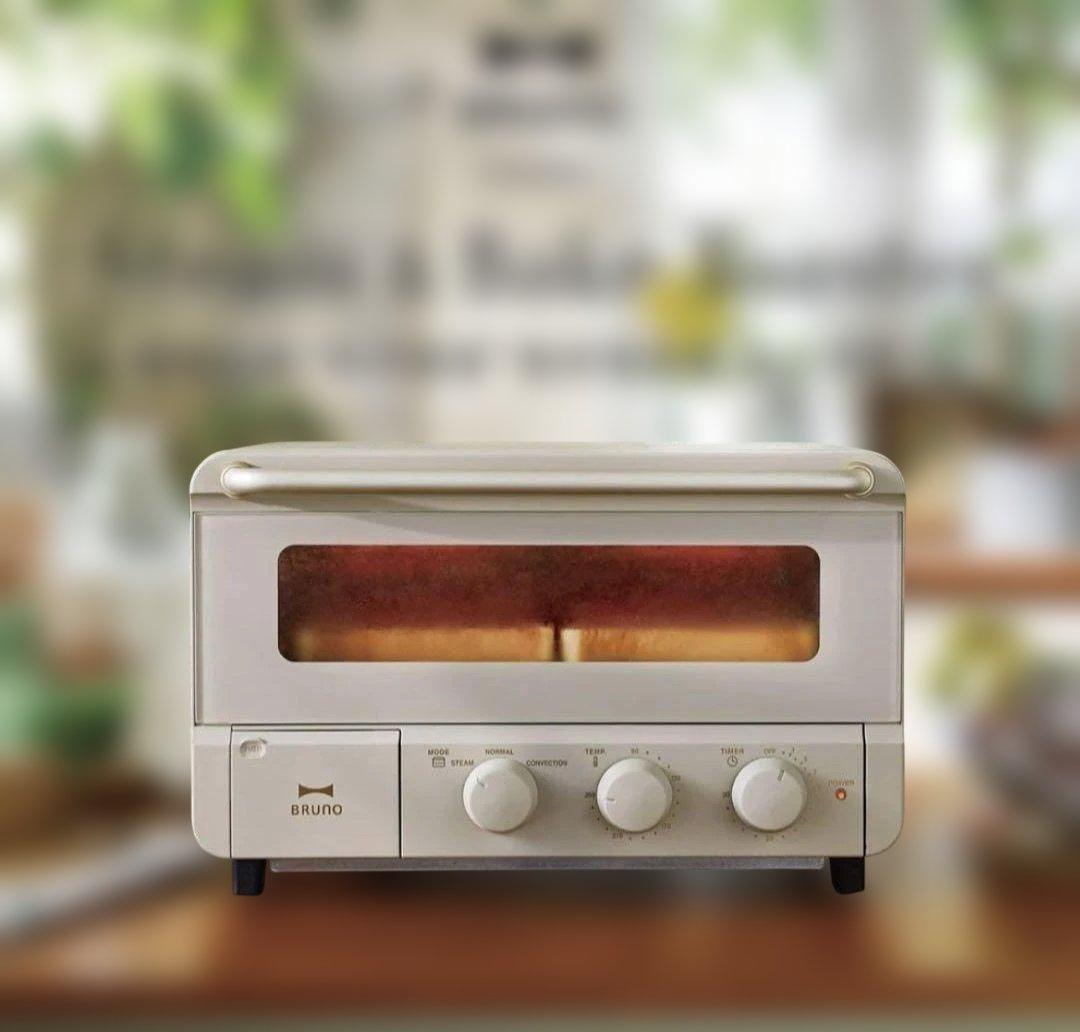 【新品未使用】BRUNO スチーム&ベイクトースター BOE067-GRG