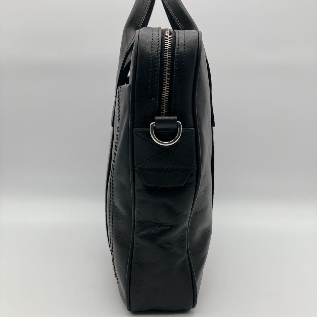 BALLY オールレザー ブリーフケース トレインスポッティング ブラック