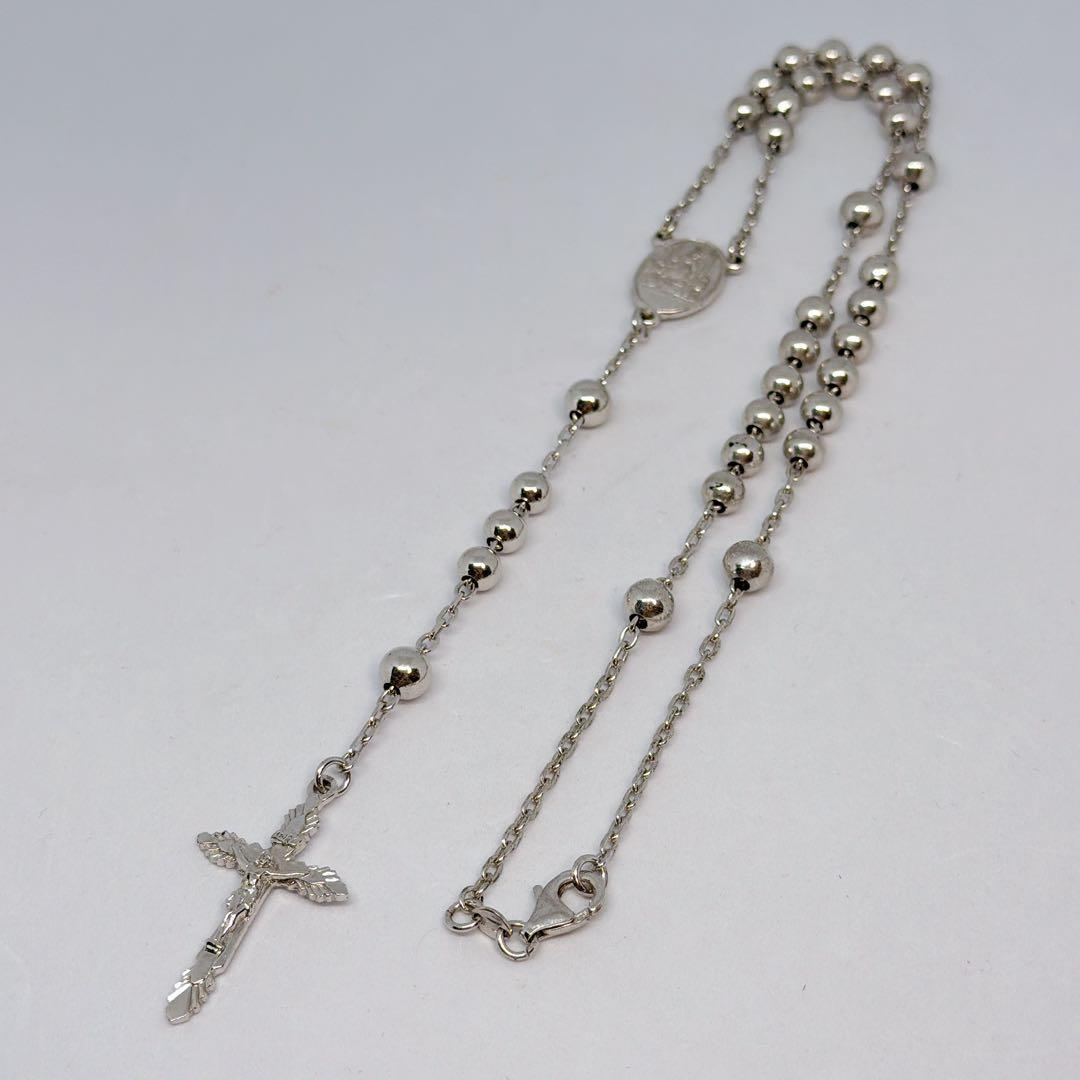 ドルチェアンドガッバーナ シルバー 925 ロザリオ ネックレス
