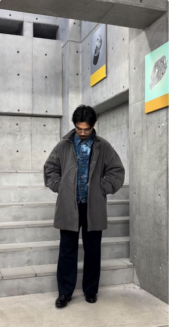 【新品未使用】 ATON モッズコート サイズM 定価154,000円春、真冬可