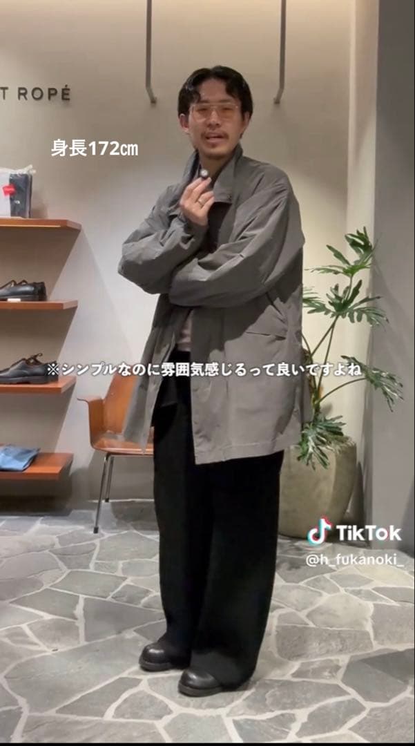 【新品未使用】 ATON モッズコート サイズM 定価154,000円春、真冬可