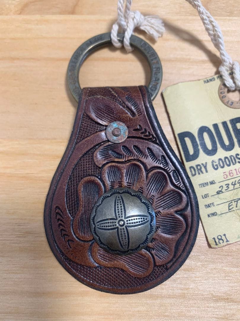 RRL ダブルアールエル ツールドレザー コンチョ キーフォブ キーリング①