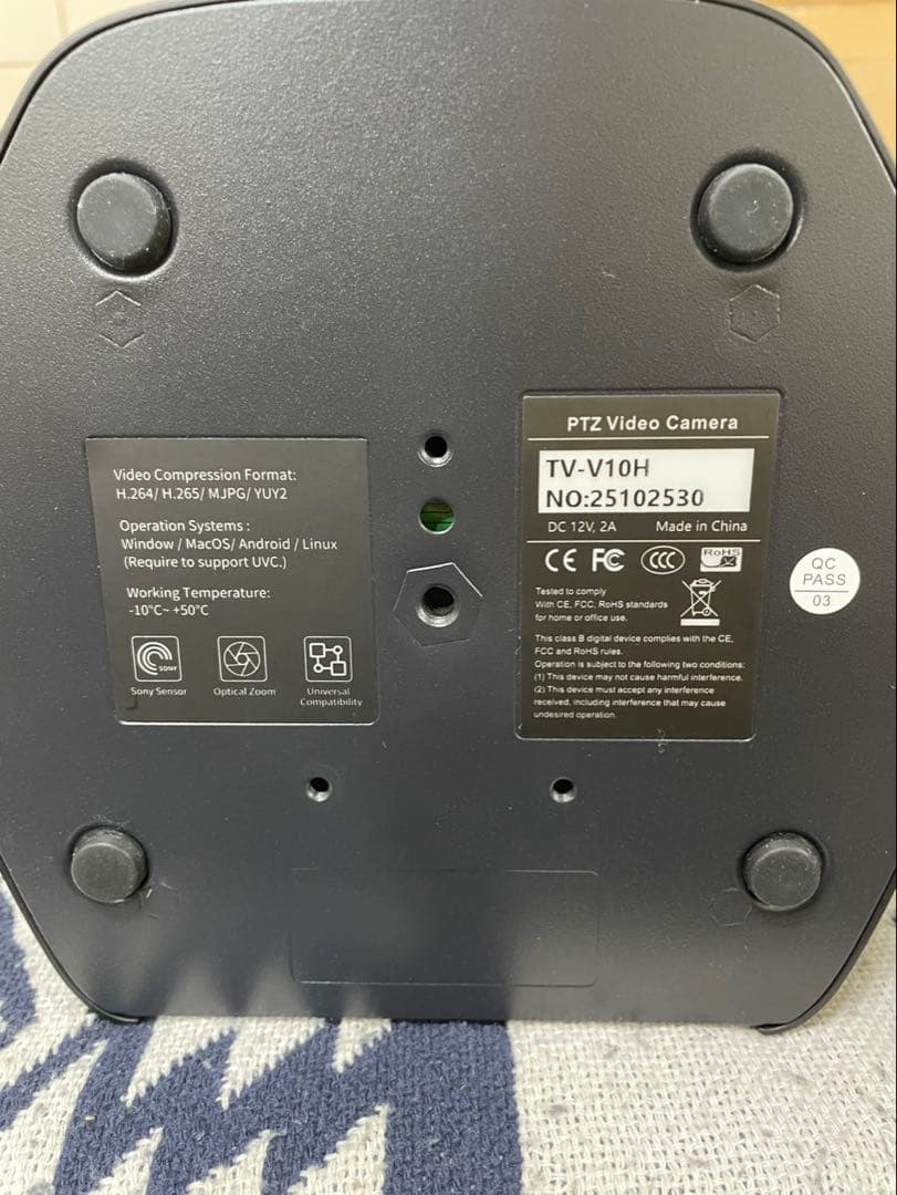 TONGVEO web会議PTZカメラ3倍光学ズームAI自動追跡1080P