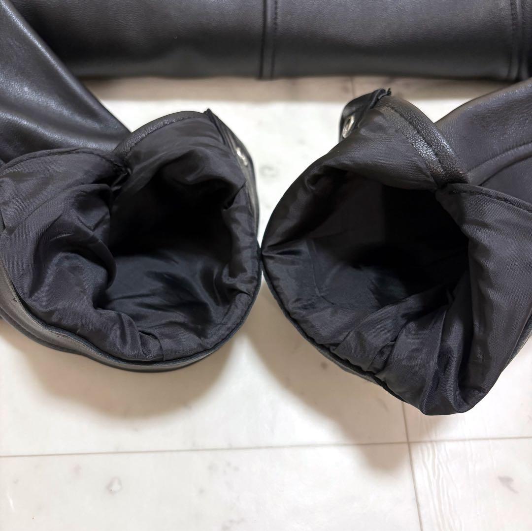 美品 名作 ラトルトラップ ライダースジャケット シングル 羊革 ブラックM