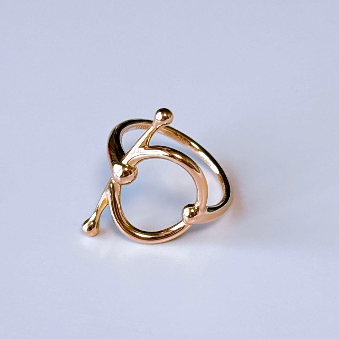 【極美品】エルメス フィレドール リング ローズゴールド 9号