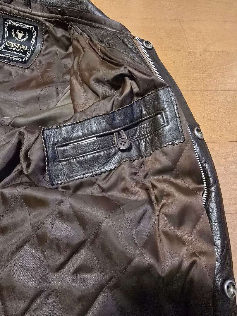 国産ビンテージ.レザージャケット. ミリタリーA2.日本製.L.