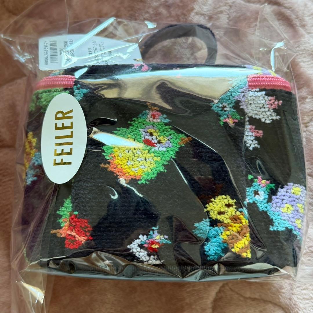 FEILER❤︎神崎恵コラボ❤︎バニティポーチ　ネイビー❤︎新品未使用