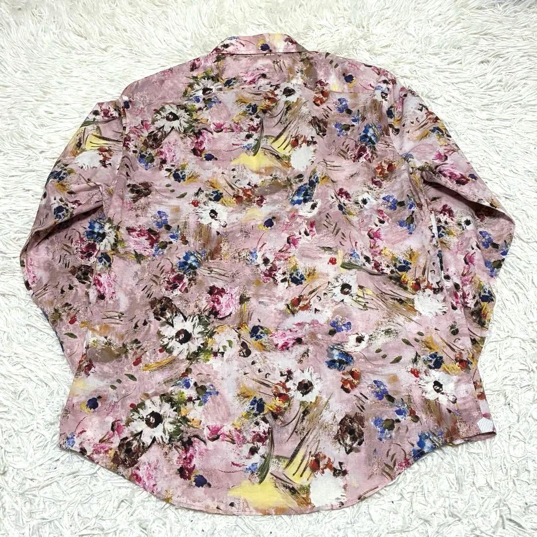 PaulSmithポールスミス　コレクション　花柄　シャツ　長袖　ピンク