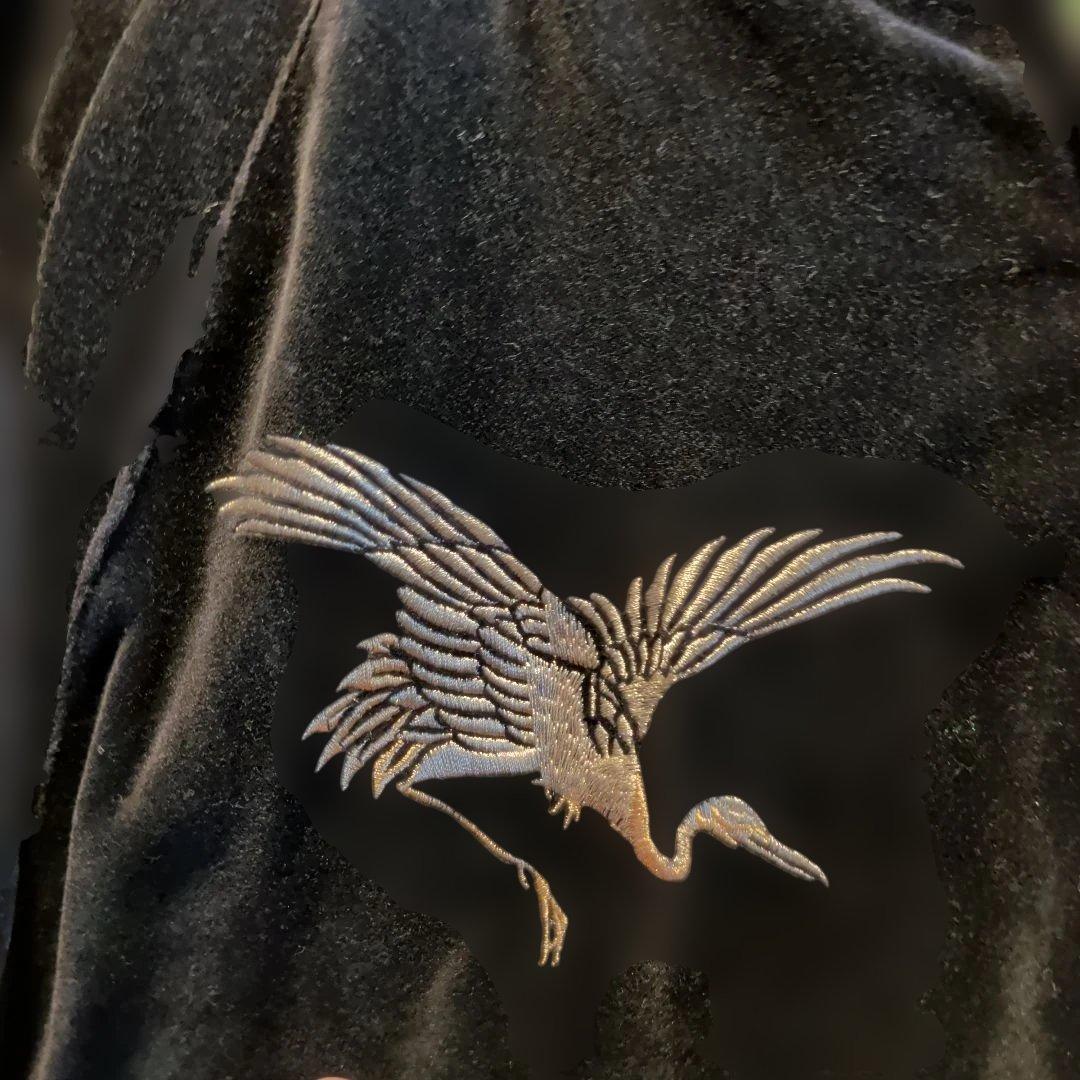 黒の別珍スカジャン