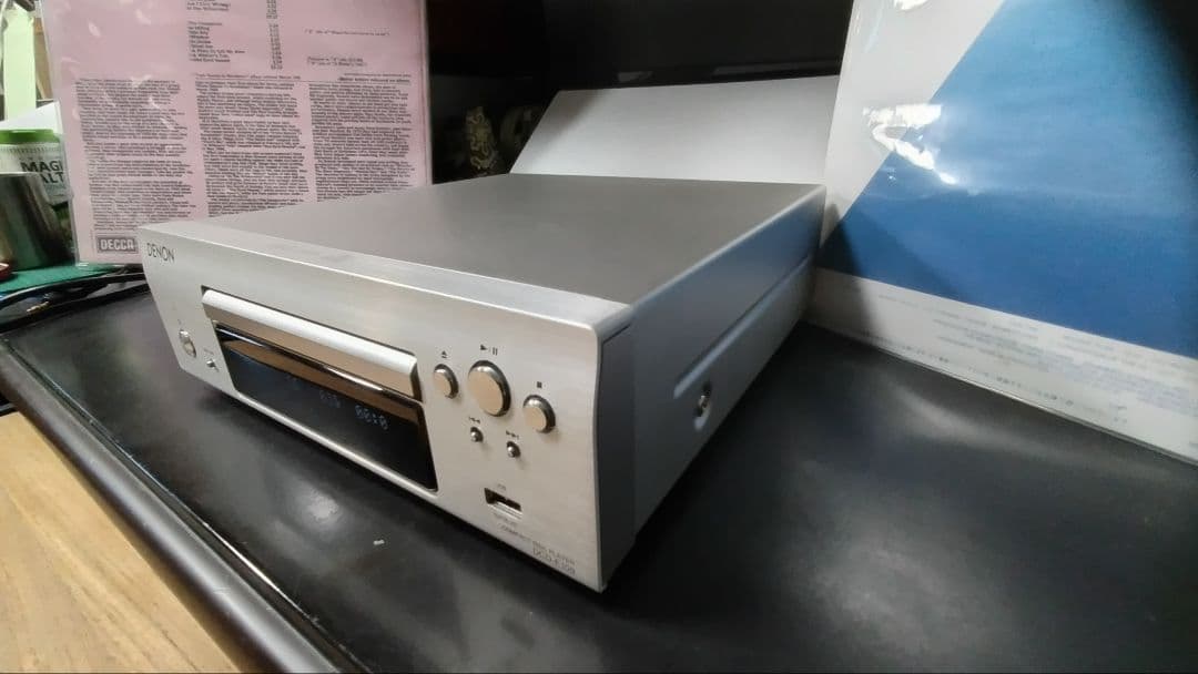 DENON CDプレーヤー シルバー USBポート　DCD-F109