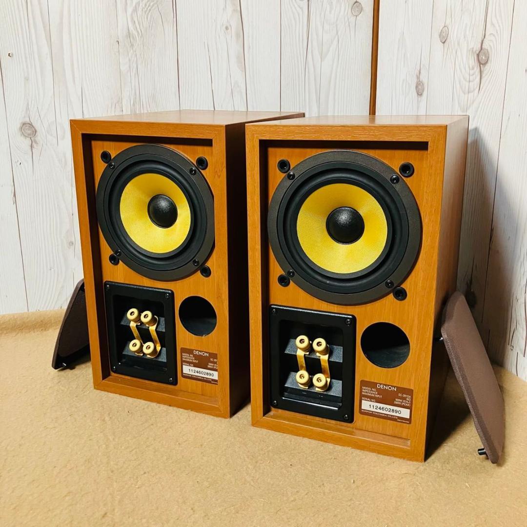 美品 DENON ペアスピーカー SC-201SA デノン 4way オーディオ