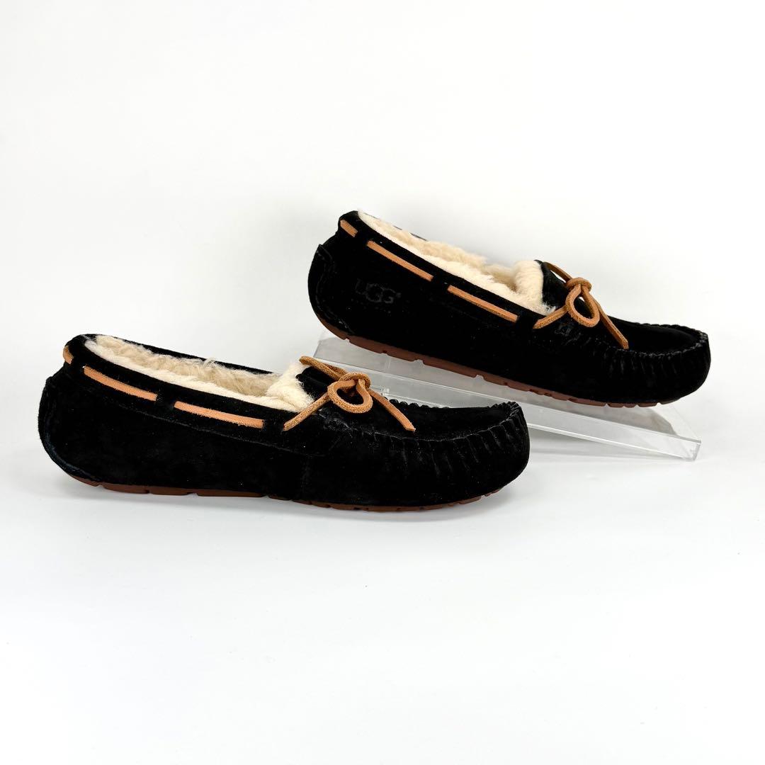 【新品未使用】UGG DAKOTA スエード モカシン スリッポン 黒 23.0