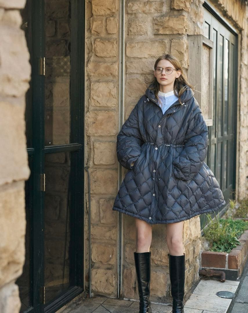 willfully×TAION コラボダウン　チャコールMサイズ