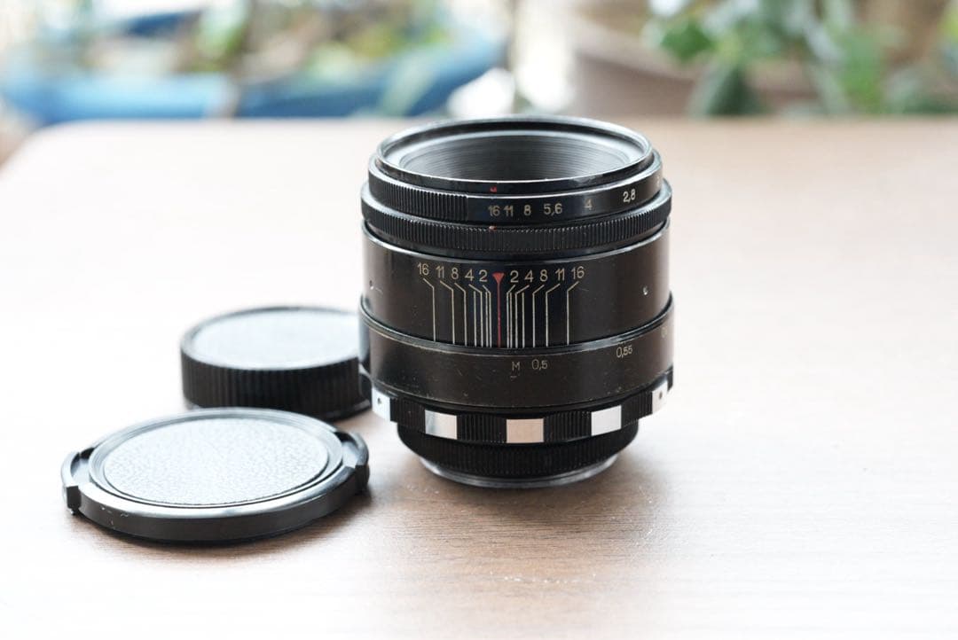 分解清掃済 ゼブラ Helios-44-2 58mm f2 ぐるぐるボケ