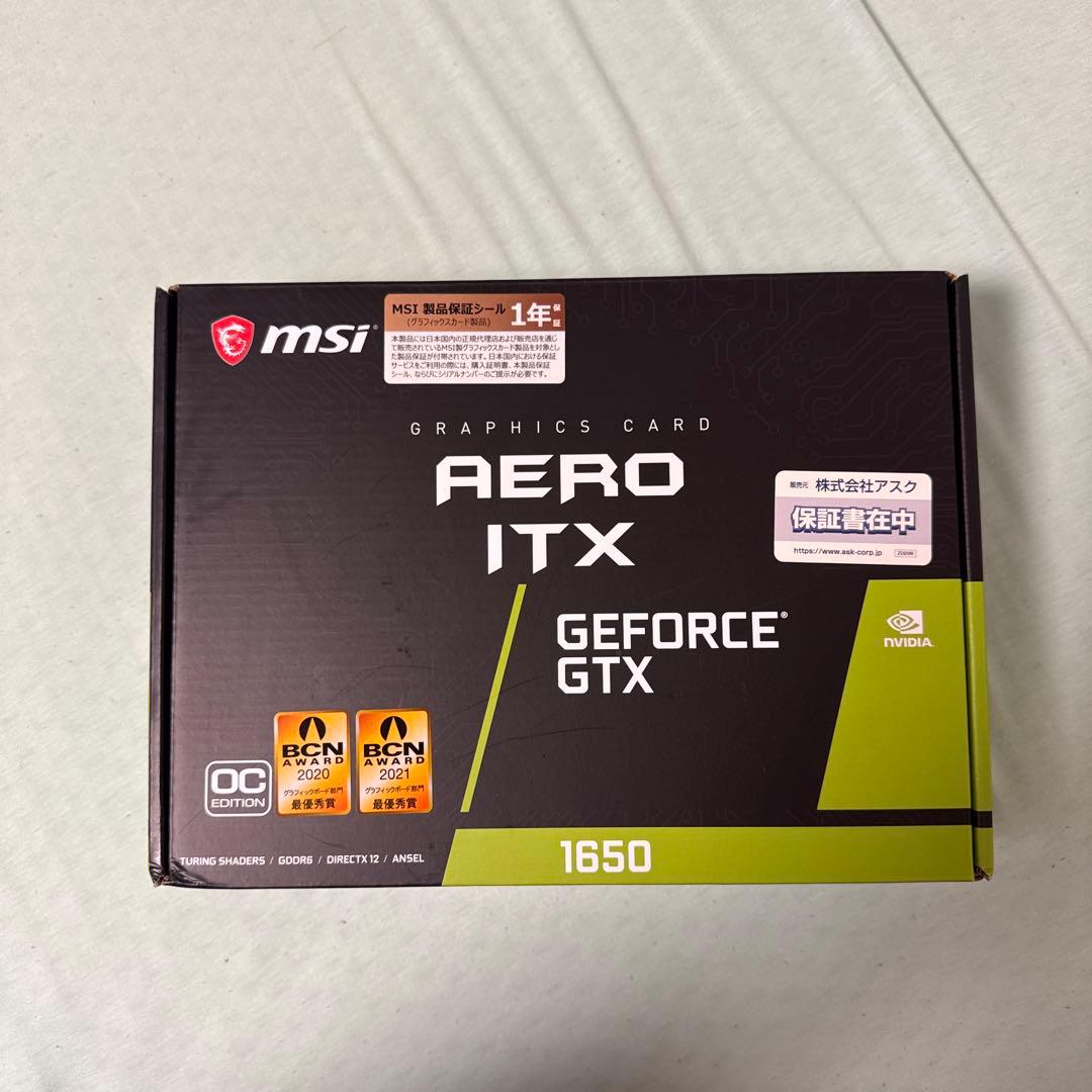グラフィックボード・グラボ・ビデオカード MSI GTX 1650 Super AERO ITX OC Edition