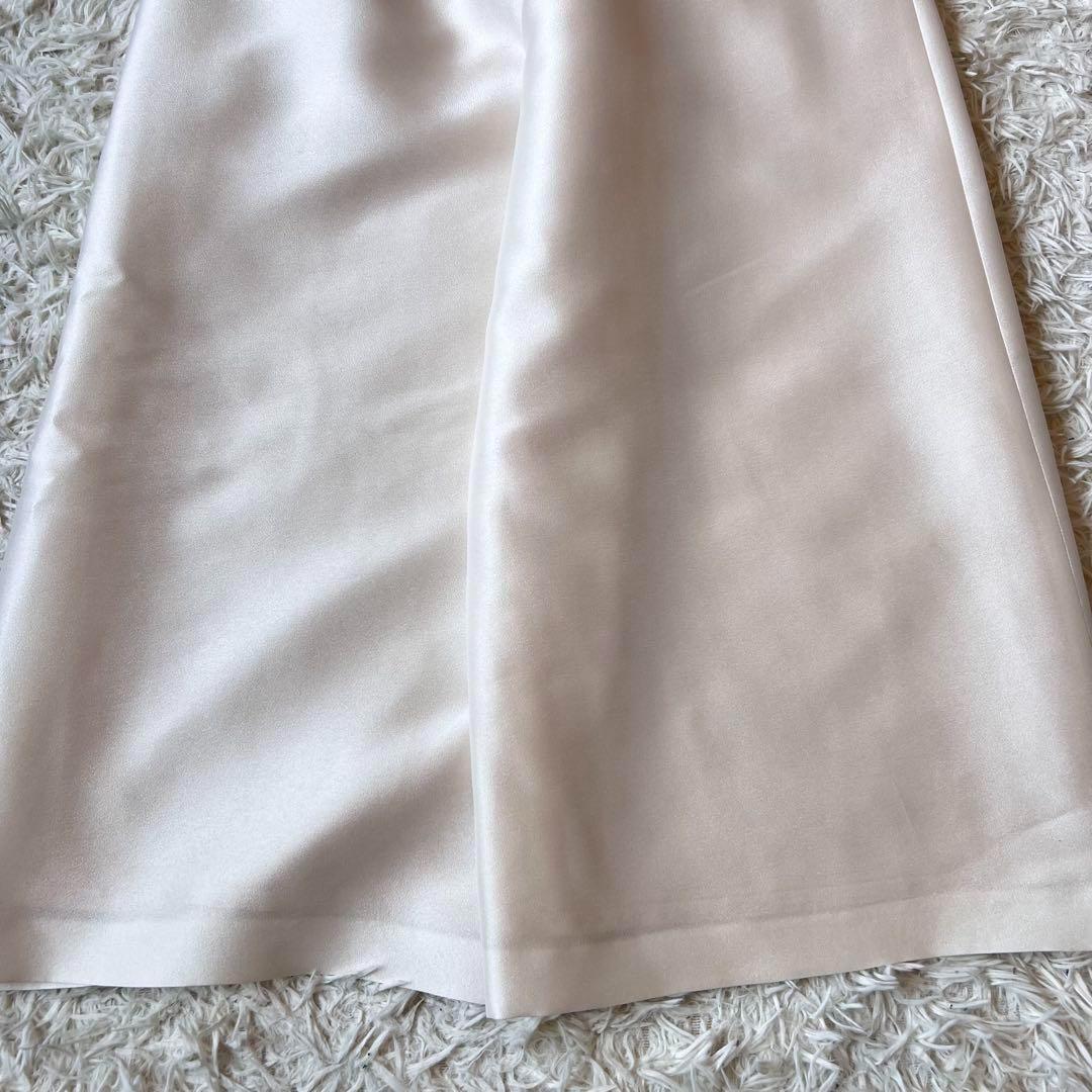 タグ付き Heve ヘイヴ サテン ワイド ブラック バニラ 36