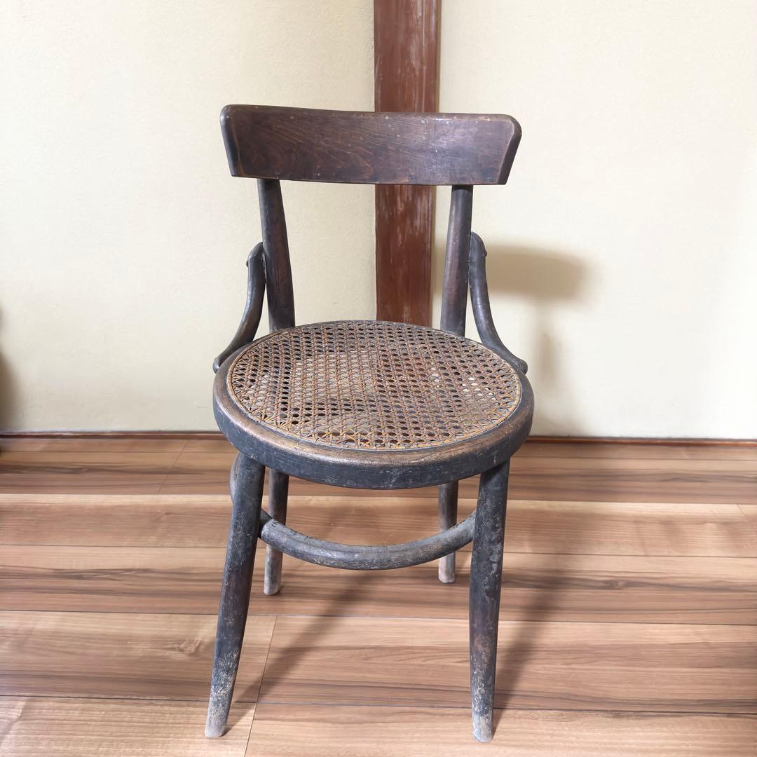 vintage old maruni マルニ木工 曲木椅子 ラタンチェア