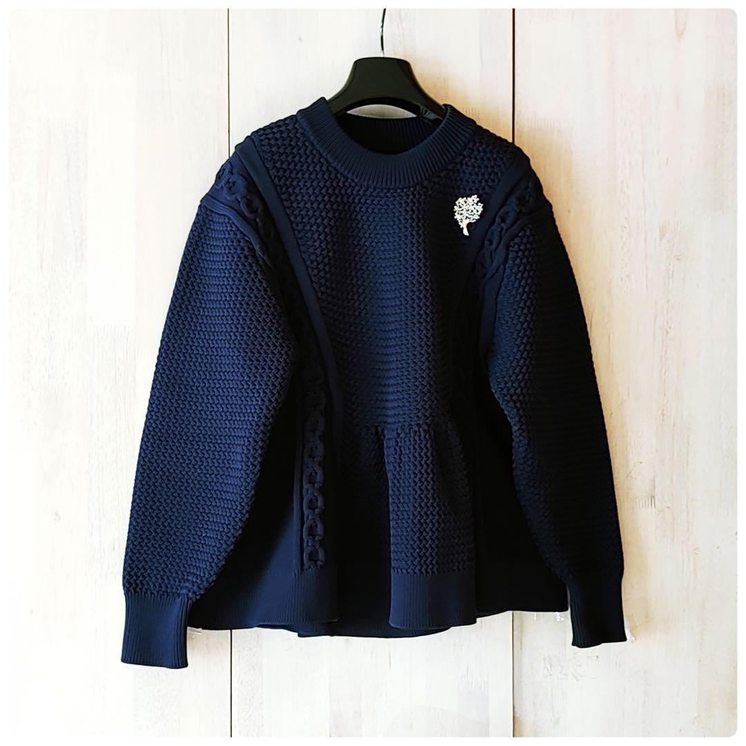 ◆幻◆ 希少美品　定価4.6万円 ADORE フォルムドバスケットニット