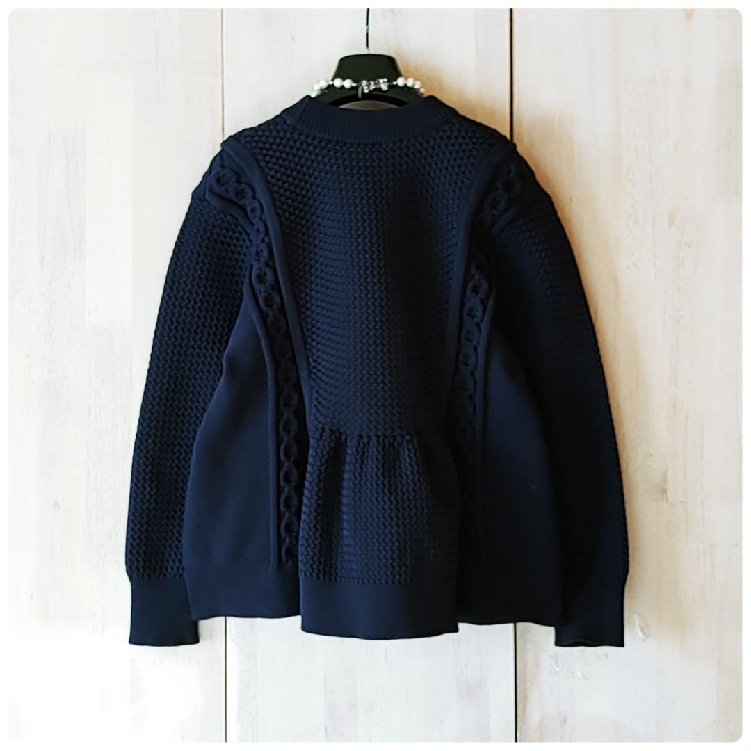 ◆幻◆ 希少美品　定価4.6万円 ADORE フォルムドバスケットニット