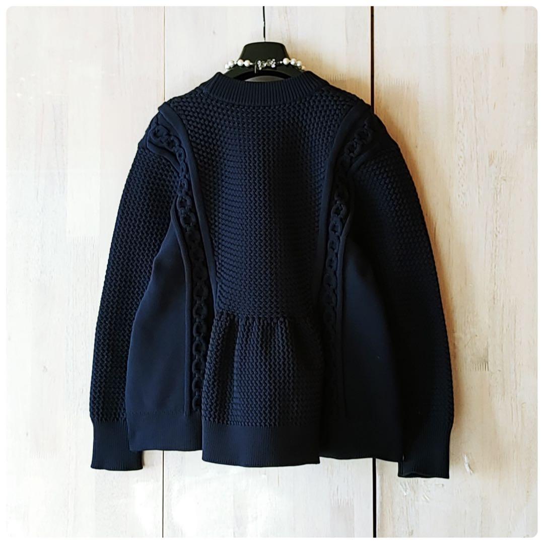 ◆幻◆ 希少美品　定価4.6万円 ADORE フォルムドバスケットニット