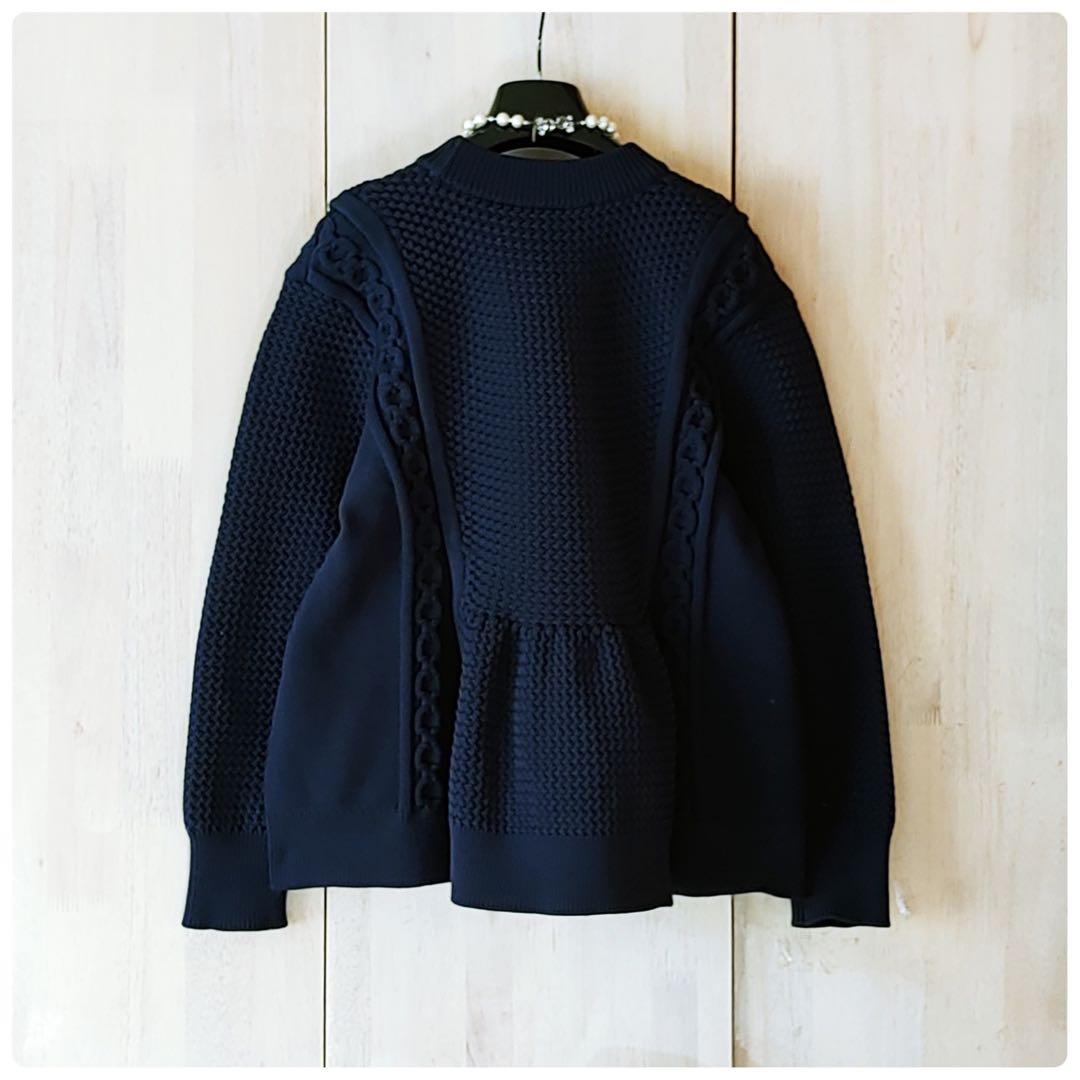 ◆幻◆ 希少美品　定価4.6万円 ADORE フォルムドバスケットニット