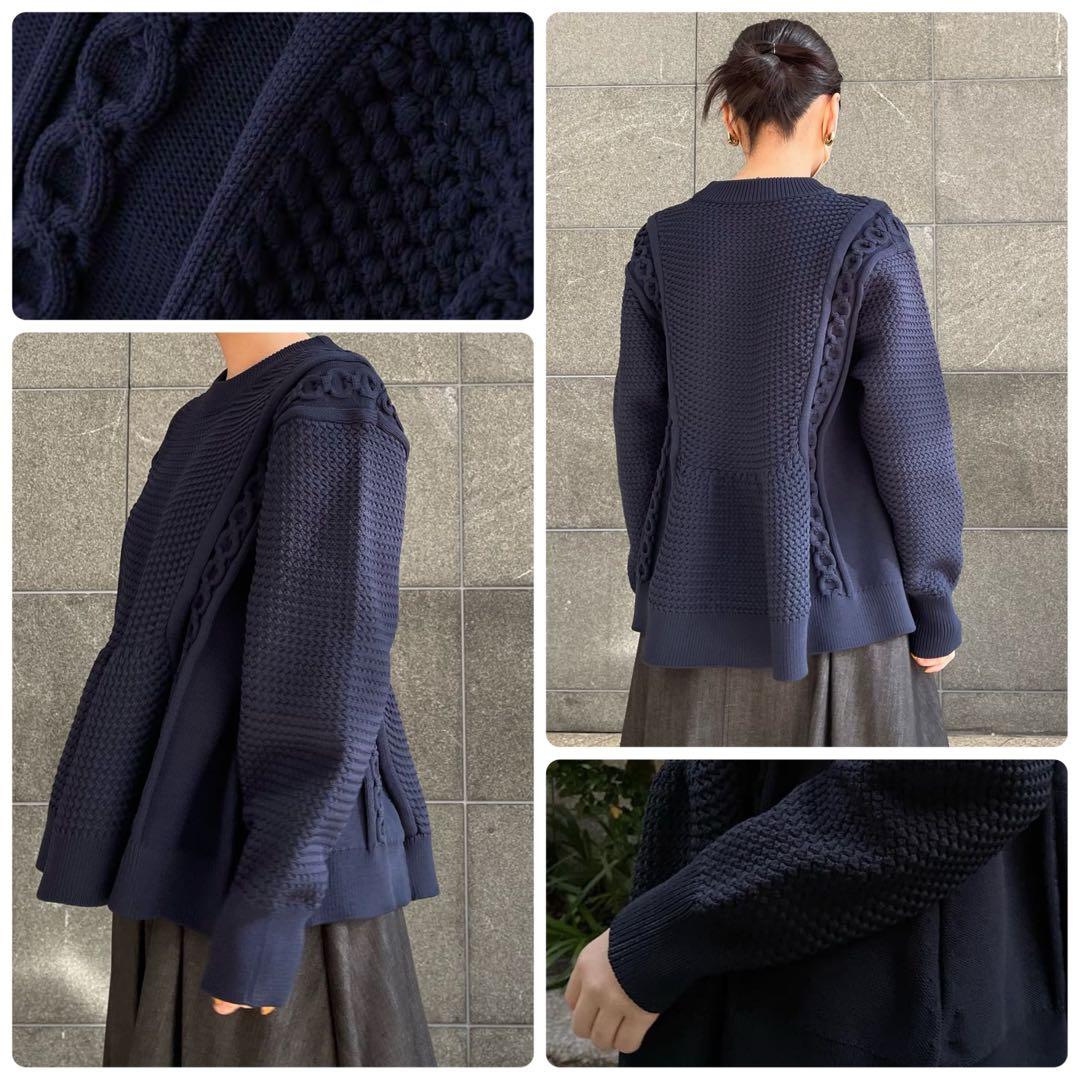 ◆幻◆ 希少美品　定価4.6万円 ADORE フォルムドバスケットニット