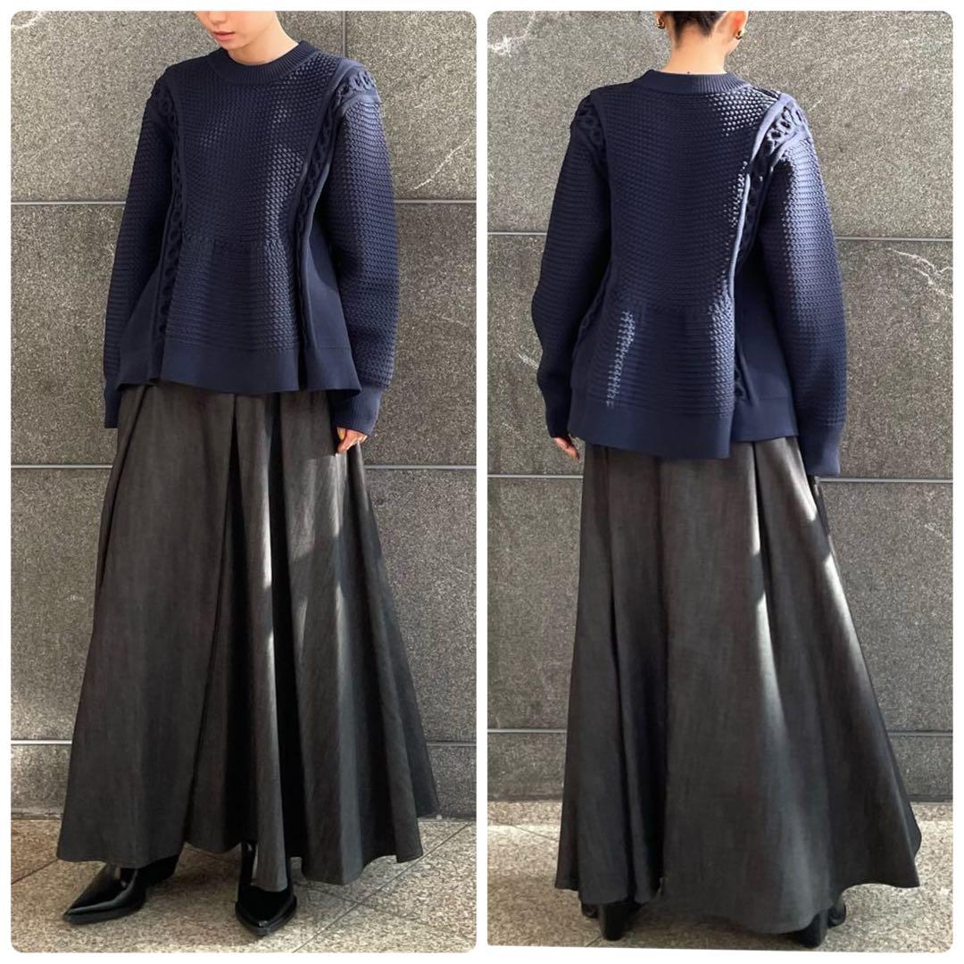 ◆幻◆ 希少美品　定価4.6万円 ADORE フォルムドバスケットニット