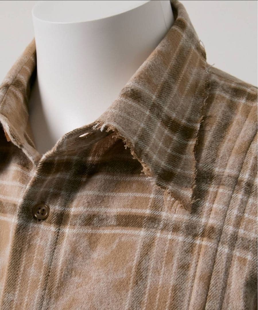 GRANCYチェックシャツ　Mサイズ ～16日まで購入でおまけループタイ