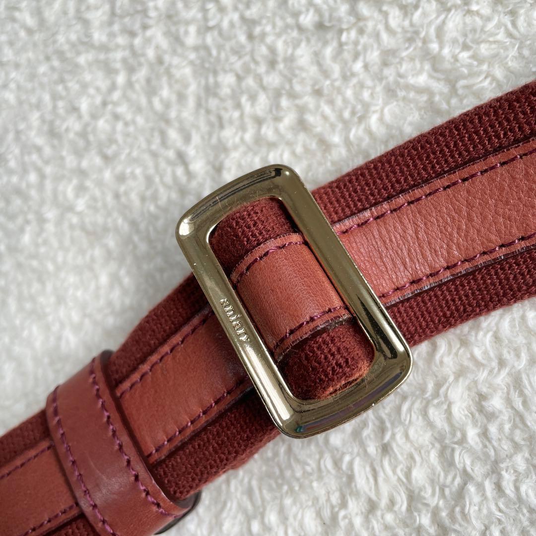 美品 アニアリ 2wayショルダーバッグ レザー ブラウン ターンロック 大きめ