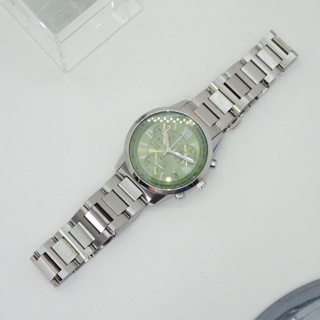 稼働品★ シチズン XC Duratect クロノグラフ レディース腕時計