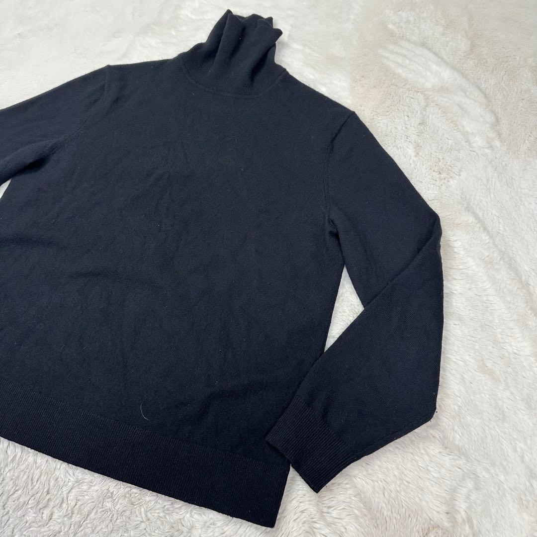 ✨美品✨現行 セオリー カシミヤ100％ タートルネック 黒 M HILLES