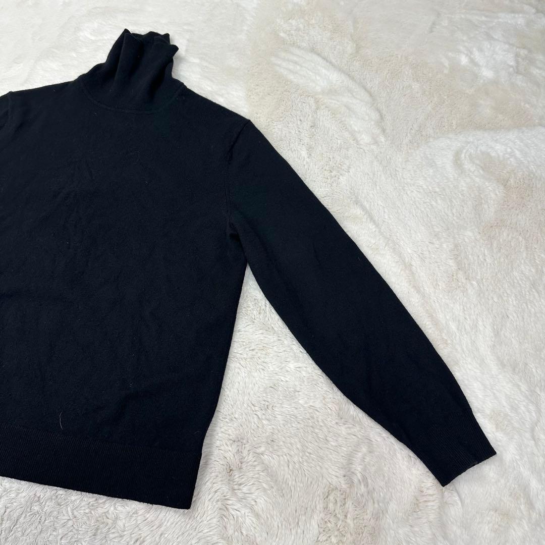 ✨美品✨現行 セオリー カシミヤ100％ タートルネック 黒 M HILLES