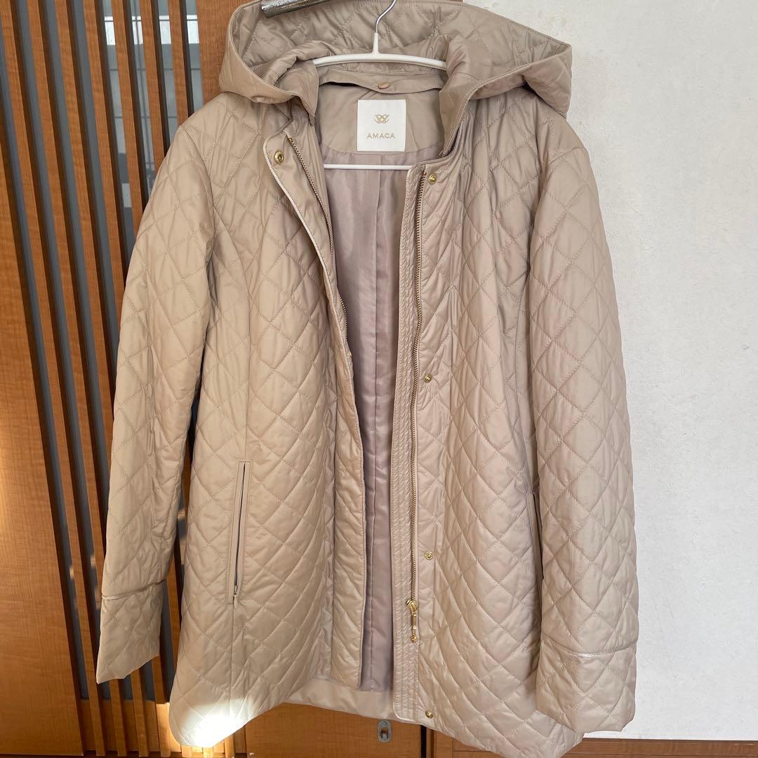 y*3様 アマカ美品一度きりキルトコートサンヨー38