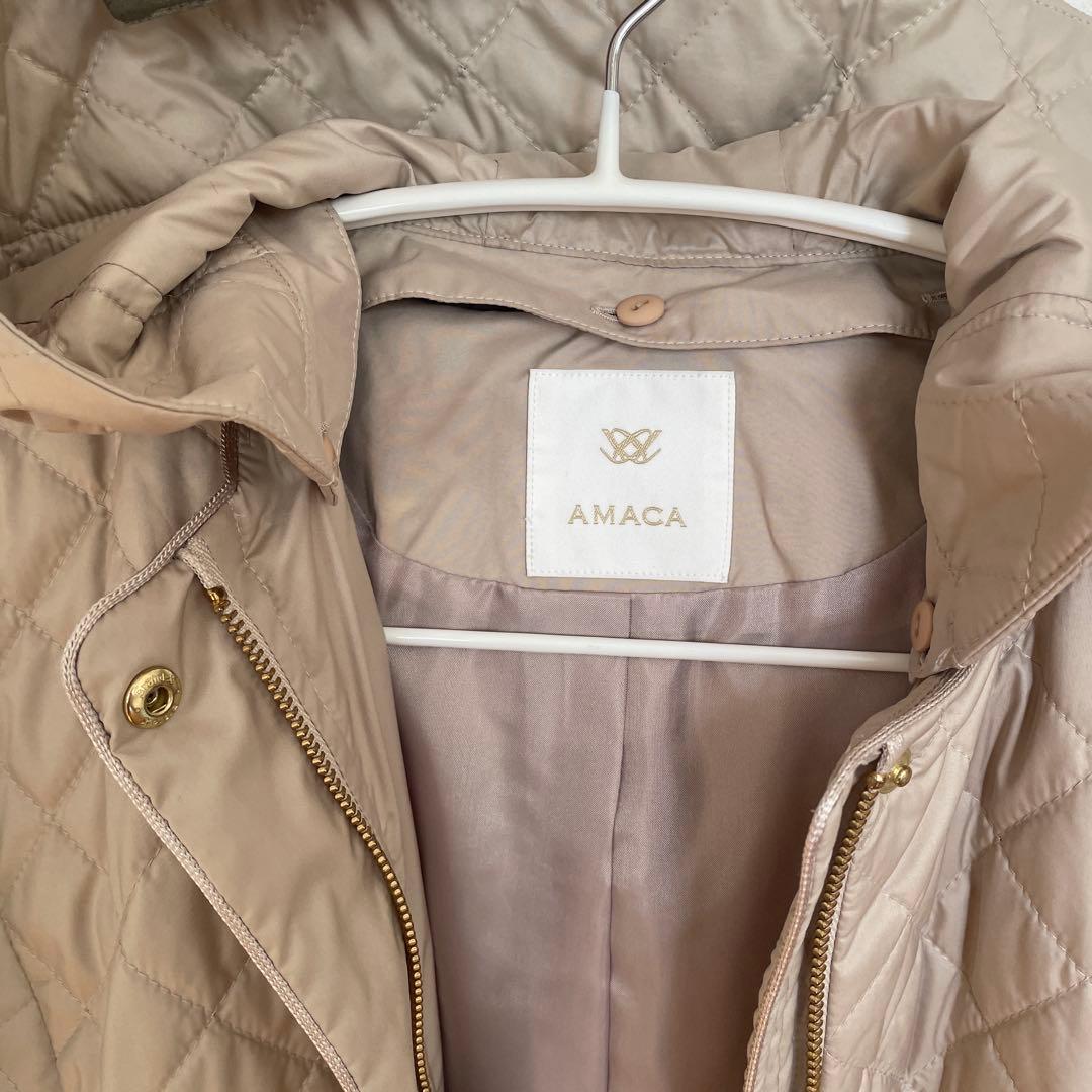 y*3様 アマカ美品一度きりキルトコートサンヨー38