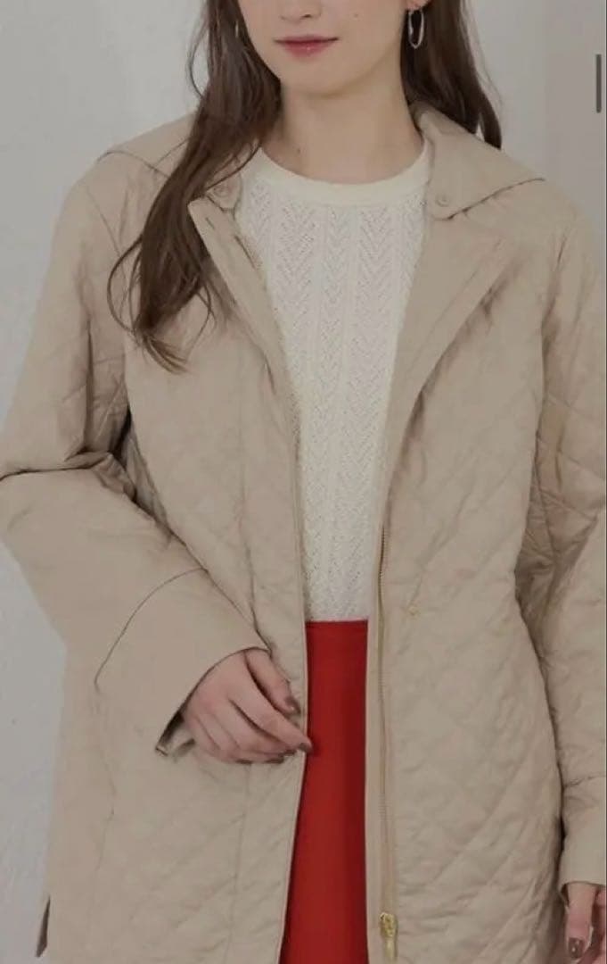 y*3様 アマカ美品一度きりキルトコートサンヨー38