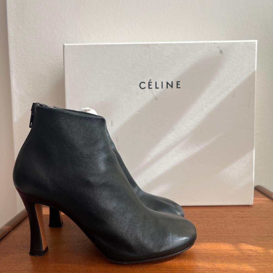 OLD CÉLINE ブラックアンクルブーツ　37 23.5 美品