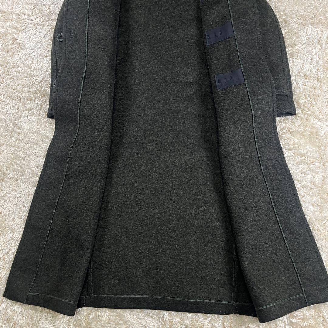 マーガレットハウエル 英国製 ロング ダッフルコート ウール混 フード 旧タグ