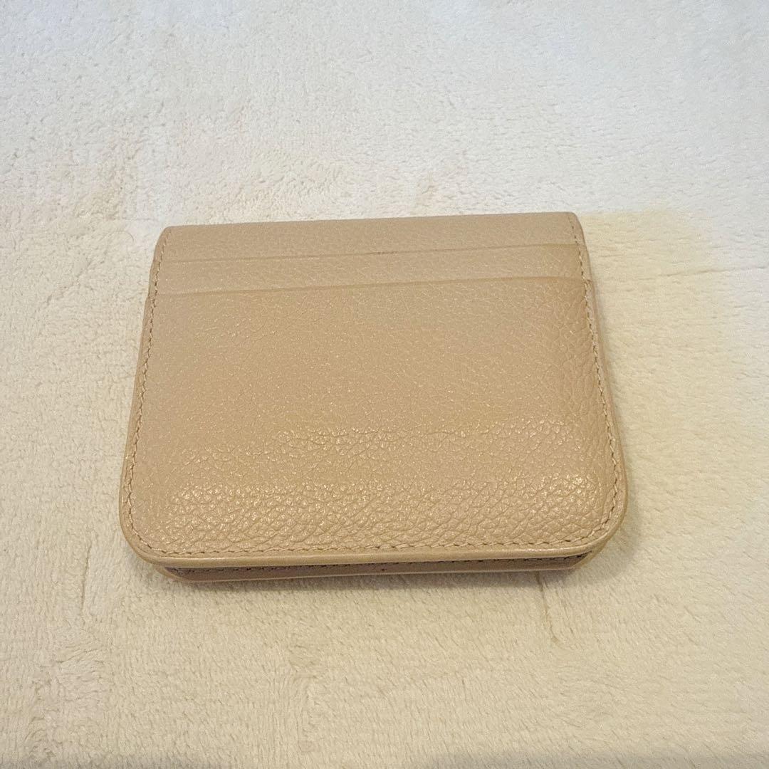 バレンシアガ　二つ折り財布　ベージュ