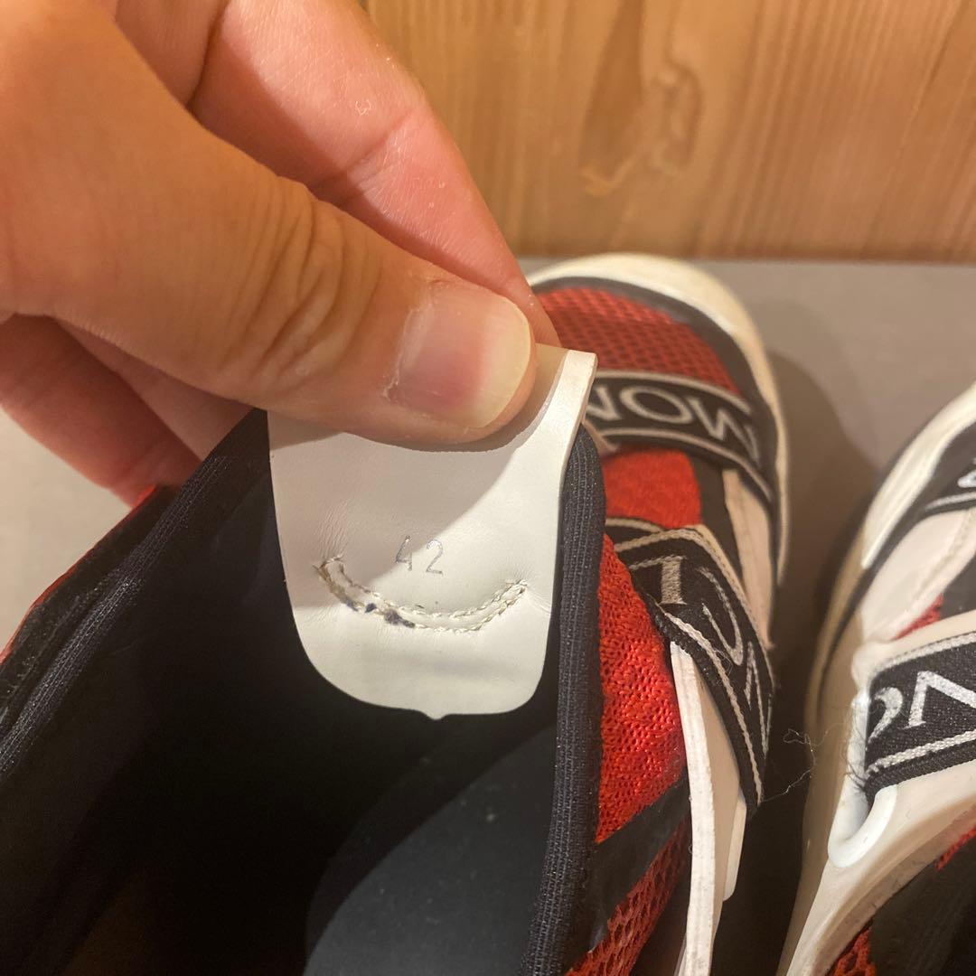 MONCLER メッシュスニーカー レッド/ホワイト/ブラック