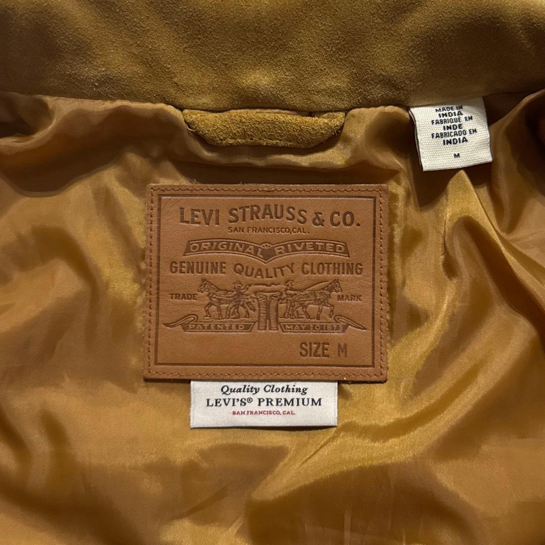 Levi's Premium スウェード トラッカージャケット 牛革