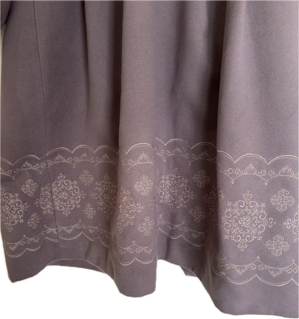 【極美品】axesfemme パネル刺繍ダッフルコート　ラベンダーL