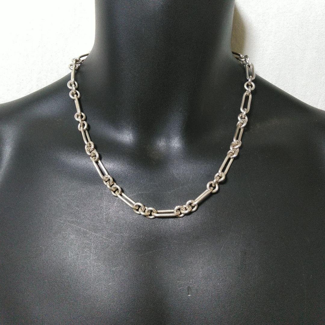 M*様 SILVER 925 オーバル & サークル チェーン ネックレス 未使