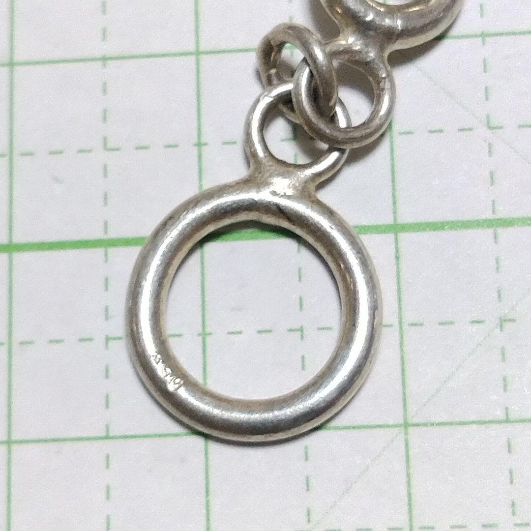 M*様 SILVER 925 オーバル & サークル チェーン ネックレス 未使