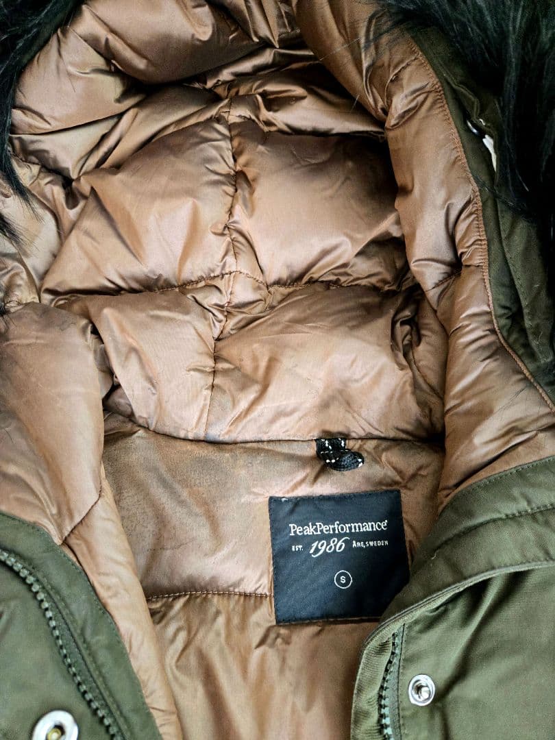 Peak Performance ダウンジャケット モッズコート　オリーブ
